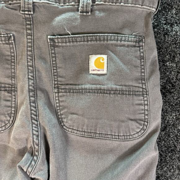 Carhartt‎ Men's Relaxed Fit Carpenter Pants Gray 33x30 Hammer Loop Workwear - Picture 3 of 8